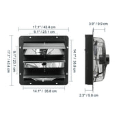 Load image into Gallery viewer, SucceBuy Shutter Exhaust Fan AC/ EC-motor 10-Speed Adjustable Wall Mount Attic Ventilation and Cooling for Greenhouses Garages
