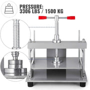 Load image into Gallery viewer, SucceBuy Manual Paper Press Machine 12x8.6 in for A4 Paper 10cm Thickness Steel Frame Paper Press Machine Papermaking Book Press