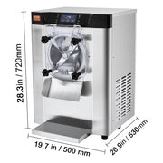Load image into Gallery viewer, SucceBuy 4.5L Commercial Ice Cream Machine 1713W Single Flavor Countertop Hard Serve IceCream Maker for Restaurant Snack Bar