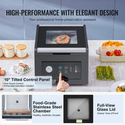 Load image into Gallery viewer, SucceBuy Chamber Vacuum Sealer 380W Vacuum Pump Power Compact Design with 11.5 in Sealing Length for Professional and Home Use - AMOCART