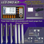 Load image into Gallery viewer, NEW SDS200S 3VA DRO 2 3 4 Axis Digital Readout Milling Lathe LCD DRO 110V /220V Display Counter Screen Monitor 3 Axes Indicator