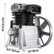 Load image into Gallery viewer, Amocart Air Compressor Heads Piston Twin Cylinder Single Stage 2.2KW 375L/MIN 12CFM 11Bar 159.5PSI 1300RPM for Chemical Textile