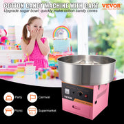 Load image into Gallery viewer, SucceBuy Electric Cotton Candy Machine Commercial Floss Maker w/ Stainless Steel Bowl Sugar Scoop and Drawer for Birthday Party - AMOCART