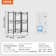 Load image into Gallery viewer, Amocart 3/4/5 Tiers Water Jug Holder Iron Water Bottle Holder Double/Single Row Easy Installation for Kitchen Office Livingroom