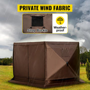 Load image into Gallery viewer, SucceBuy Pop-up Camping Gazebo Camping Canopy Shelter 6 Sided 12' x 12' / 10' x 10' Sun Shade Tents & Canopies Camping & Hiking