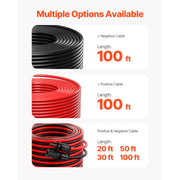 Load image into Gallery viewer, SucceBuy Solar Panel Extension Cable 20FT Black + 20FT Red / 30FT Black + 30FT Red / 50FT Black + 50FT Red / 100FT Black + 100FT Red 10AWG with Female & Male Waterproof Connectors 6mm² PV Cable for Home Ship