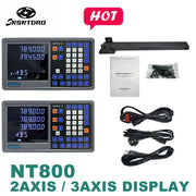 Load image into Gallery viewer, NT800 2/3 Axis Display LCD DRO Digital Readout TTL AC110V/220V For Milling boring machine EDM Linear Scale Encoder 9 Languages