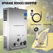 Load image into Gallery viewer, SIHAO 6L-18L Propane Gas Water Heater Digital Display Bathroom Heating Instant Outdoors Car Camping Water Heater Boiler