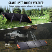 Load image into Gallery viewer, SucceBuy Portable Monocrystalline Solar Panel Foldable ETFE Charger Efficiency Panel Waterproof for Power Station Camping Hiking