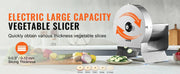 Load image into Gallery viewer, Amocart Electric Vegetable Slicer 0-12mm Thickness Adjustable Commercial Slicer Machine Convertible to Manual Food Cutter