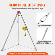 Load image into Gallery viewer, SucceBuy 1800/2600 lbs Confined Space Tripod Kit Winch Confined Space Rescue Tripod Fall Protection For Confined Spaces - AMOCART