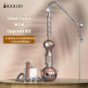 Load image into Gallery viewer, HOOLOO D8/15 Home Distiller Alcohol Distiller Hydrosol Essential Oil Still Copper Moonshine Apparatus Multifunctional Distiller