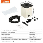 Load image into Gallery viewer, SucceBuy Solder Fume Extractor 100W/150W Smoke Extractor 332 m³/h Strong Suction Smoke Absorber Purifier for Engraving Welding
