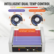 Load image into Gallery viewer, Amocart 5/7/11 Commercial Hot Dog Roller Electric Sausage Maker Barbecue Grill Machine for Camping Party Home Appliance 110V