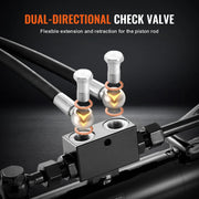 Load image into Gallery viewer, SucceBuy Hydraulic Top Link Cat.1-1 Hydraulic Cylinder with 2 Hoses&G3/8" Check Valve High-Sealing Check Valve Easy Installation