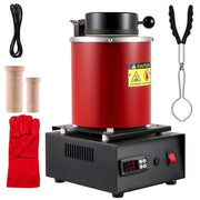 Load image into Gallery viewer, SucceBuy 1350W Gold Melting Furnace with 1 kg and 3 kg Ceramic Crucible Ingot Die for Processing of Gold Silver Aluminum Copper - AMOCART