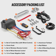 Load image into Gallery viewer, SucceBuy 13500lbs Electric Winch Car Truck Winch with 80ft Synthetic Rope Wireless & Wired Remote Control for Towing Off-Road