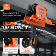 Load image into Gallery viewer, SucceBuy Electric Hoist Manual Trolley 2200 lbs/1T Capacity for PA200 PA250 PA300 PA400 PA500 Push Beam Trolley with Dual Wheels - AMOCART
