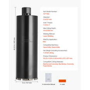 Charger l'image dans la visionneuse de galerie, Amocart Core Drill Bit Internal Thread Diamond Dry Coring Bit w 3 Adapters Pilot Drill and Hex Wrench for Concrete Red Bricks
