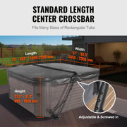 Load image into Gallery viewer, Amocart Hot Tub Cover Lift Spa Cover Lift Height 31.5"-41.3" Width 57"-92.5" Adjustable Installed Underneath Both Side Suitable