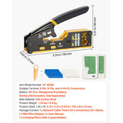 Load image into Gallery viewer, Amocart Crimping Tool Solar Connector Crimper Tool Kit Clear Metric & AWG Markings with Solar Connectors Wrenches Storage Case