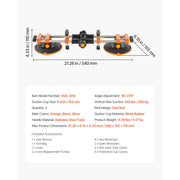 Load image into Gallery viewer, SucceBuy 2 Packs Seamless Granite Seam Setter 90°-120° Adjustable with 6 in Suction Cups Seam Joiner for Tile Joining & Leveling