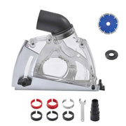 Load image into Gallery viewer, Amocart Cutting Dust Shroud for Angle Grinders Universal 4-5 in Angle with 6 Clamping Washers & 5 in Diamond Grinding Cup Wheel