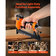 Load image into Gallery viewer, Amocart 22Gauge Pneumatic Staple Gun for 71Series Fine Wire Staples 9.1mm Crown 4-16mm Length 70-110PSI Air Staple Gun for Wood