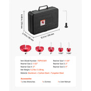 Load image into Gallery viewer, Amocart PVC Pipe Reamer Kit 5/7/9 PCS Fitting Socket Saver, Fits Standard 1/2" Drills Plumbing Tool Kit for SCH40 ABS CPVC Pipe