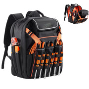 Load image into Gallery viewer, Amocart 45 Pockets Tool Backpack Tool Bag Reinforced Fabric Base Electrician Plumber Repairman Maintenance Worker Tool Bags