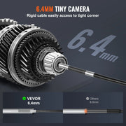 Load image into Gallery viewer, SucceBuy Articulating Borescope Camera with Light Two-way Articulated Endoscope Inspection with 6.4mm Tiny Lens 5" 1080P Screen