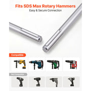 Load image into Gallery viewer, SucceBuy SDS Max Floor Scraper 23.6" x 5.9" Chisel Bit with Shank Compatible with Rotary Hammers for Removing Laminate Flooring - AMOCART