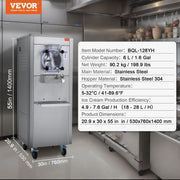 Bild in Galerie-Viewer laden, SucceBuy Ice Cream Maker for Commercial Use Produces 18L per Hour 1780W 6L LED Display Automatic Cleaning &Pre-cooling Functi