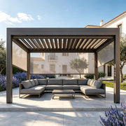 Load image into Gallery viewer, Bioclimatic Pergola with Adjustable Louvers, Ideal Outdoor Structure for Patio, Backyard & Garden, All-Weather Relaxation Space
