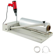 Bild in Galerie-Viewer laden, Amocart 12/18/24in Shrink Wrap Sealer Laminating Machine W/ Heat Gun 1800W Film Available Roll For PVC POF Film Books Toys Food