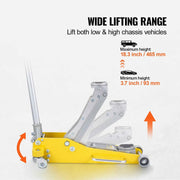 Load image into Gallery viewer, Amocart 3T/2T Floor Jack Aluminum Hydraulic Racing Jack Hydraulic Car Jack with Dual Piston Quick Lift Pump for Auto Repaire