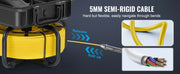 Charger l'image dans la visionneuse de galerie, Amocart Sewer Camera 165ft/50m Self-Leveling Pipeline Inspection Camera with 9"1080P HD Screen with Lights-12LED for Duct Pipe