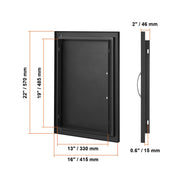 Load image into Gallery viewer, SucceBuy BBQ Access Door Stainless Steel Flush Mount Door Wall Vertical Door w/ Recessed Handle Grilling Station Outside Cabinet