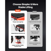 Load image into Gallery viewer, SucceBuy 1200lbs Motorcycle Lift Wide Deck Motorcycle Scissor Jack Heavy Duty Steel Bike Repair Center Stand for ATV, Dirt Bikes