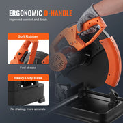 Load image into Gallery viewer, SucceBuy 2300W Abrasive Chop Saw 14"/355mm Blade Diameter Cut Off Saw Steel Cutting Machine 0-45° Adjustable Angle Miter Saw