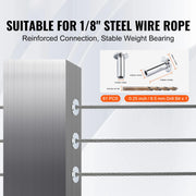 Load image into Gallery viewer, SucceBuy 121/81/101 Pack T316 Stainless Steel Protector Sleeves for 1/8" or 3/16" Wire Rope Cable Railing