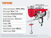 Load image into Gallery viewer, SucceBuy 200-800kg Electric Hoist with Wired/Wireless Remote Control Lifting Crane Cable Hoist Winch for Boat Garage Elevator