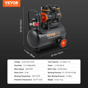 Load image into Gallery viewer, SucceBuy Silent Air Compressor 900W 1450W 1800W Quiet Oil-free Portable Air Pump for Repair Tire Inflation Whisper Compressor
