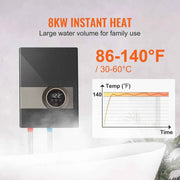 Load image into Gallery viewer, SucceBuy Instant Water Heater 8/13.8/18kw On Demand Electric Water Boiler Digital Temperature Display & Easy Installation