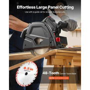Load image into Gallery viewer, Amocart Track Saw 6-1/2-Inch Plunge-Cut Circular Saw Kit 2.16 in Cutting Depth for Wood Plastic, Guide Rail Not Included Black