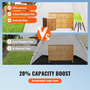 Load image into Gallery viewer, SucceBuy Portable Paint Booth Shelter 7.5x5.2x5.2/10x7x6ft Foldable Spray Painting Tent for Furniture Craft Project DIY Tool
