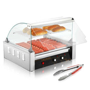 Bild in Galerie-Viewer laden, Amocart 5/7/11 Commercial Hot Dog Roller Electric Sausage Maker Barbecue Grill Machine for Camping Party Home Appliance 110V