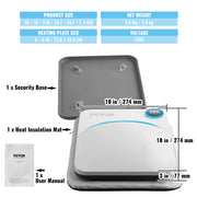 Load image into Gallery viewer, SucceBuy 9x9/12x10 in Portable Heat Press Machine DIY Shirt Printing Multifunctional Sublimation Transfer HTV Vinyl T-shirt Bag