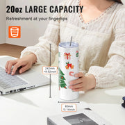 Load image into Gallery viewer, SucceBuy 8/12/14/16/24/50PC Straight Sublimation Tumblers Blank Tumbler Bulk Stainless Steel Double Tumbler Cups Heat Transfer