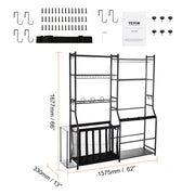 Load image into Gallery viewer, Amocart Golf Storage Garage Organizer Other Sports Equipment Storage Rack Outdoor Sport Gear and Toy Storage with Baskets&Hooks